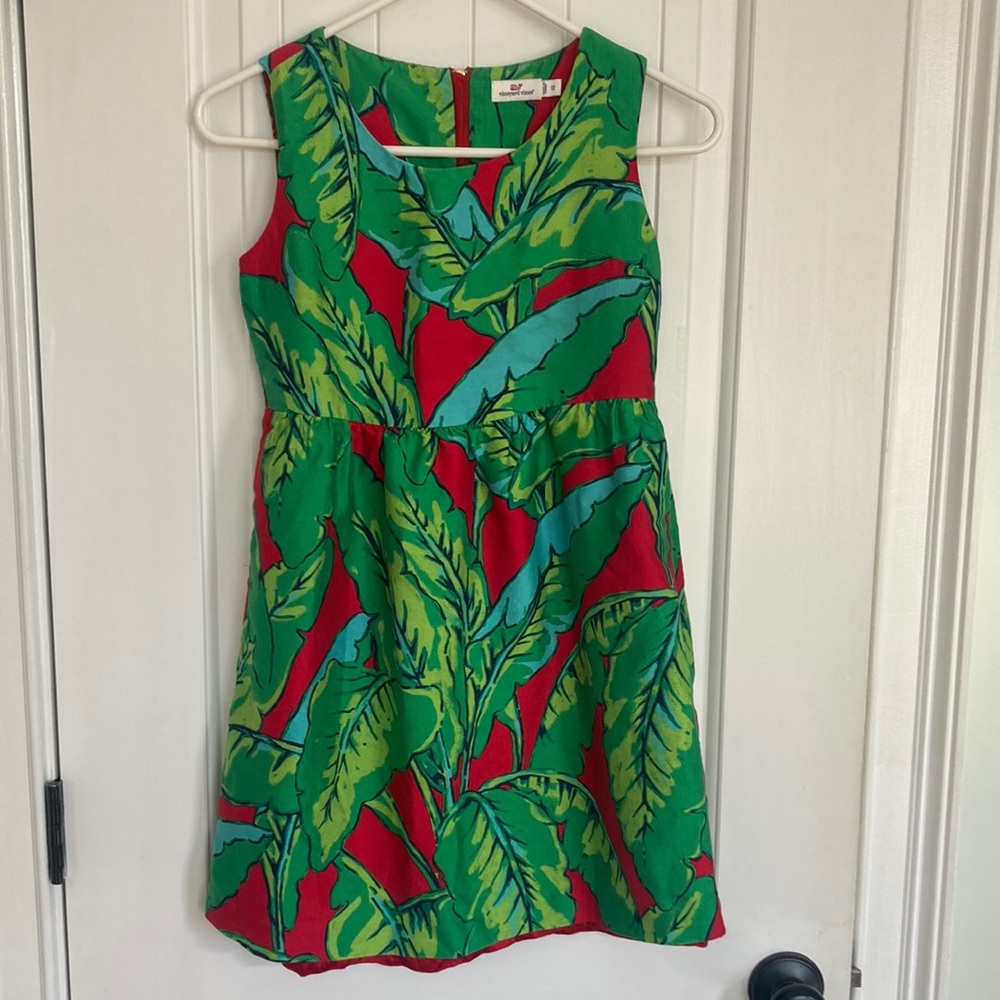 Vineyard Vines Girls Tropical Dress Sz 12 Like New !! - Picture 1 of 4